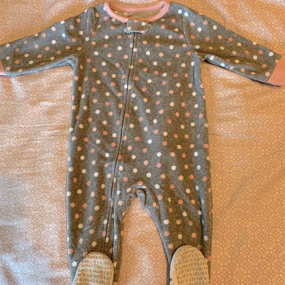 12mo fleece footie pajamas
